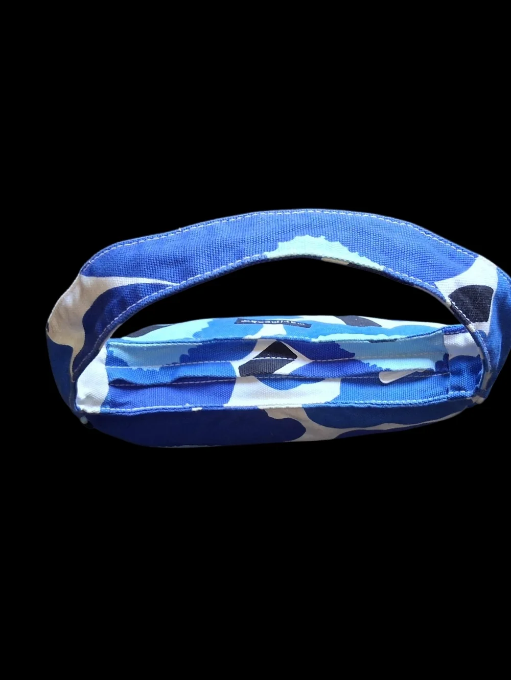 Marimekko "Unikko" Blue Poppy Floral Cotton Canvas Shoulder Bag Handbag Purse - Picture 4 of 10